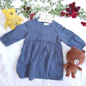 ZARA Baby Girl Dress Dark Tosca 18-24M Spain